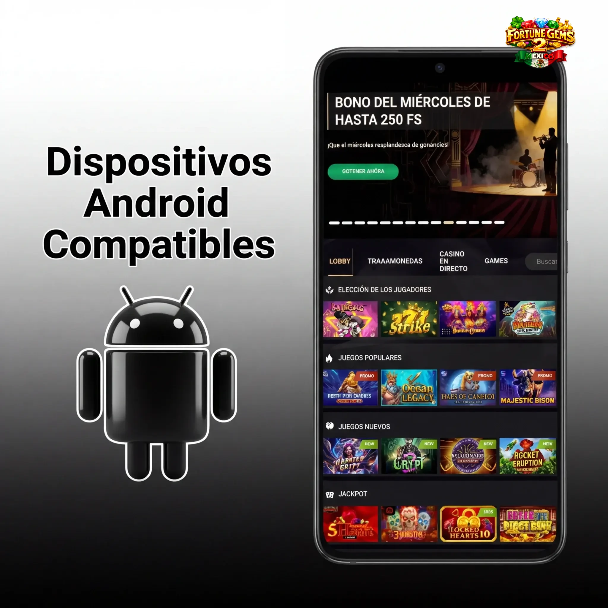 Lista de 10 dispositivos Android compatibles con app 1xSlots, desde Galaxy A12 hasta S24 Ultra, gamas económica a alta.