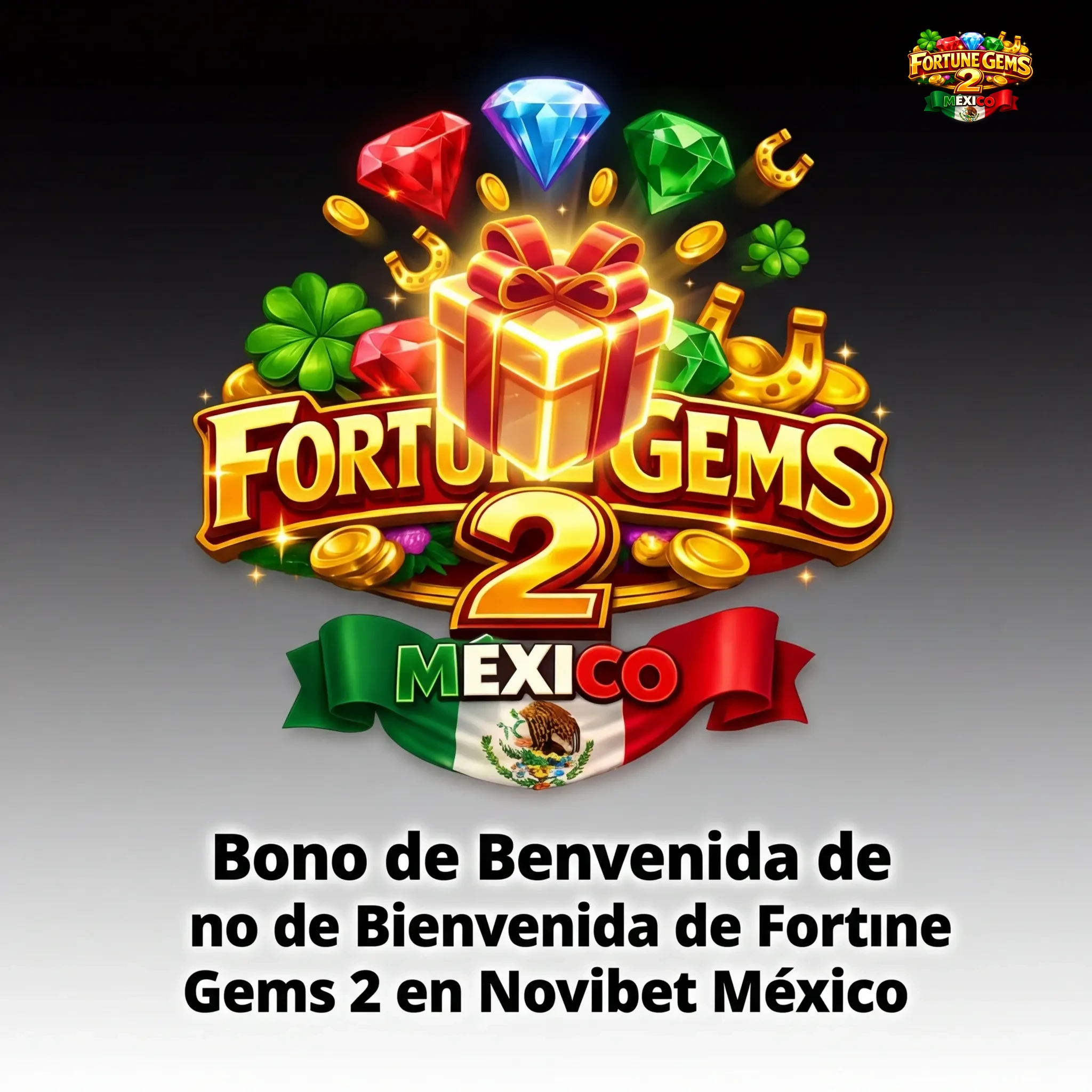 Bono de bienvenida 100% hasta 5,000 MXN en Novibet México para jugar Fortune Gems 2