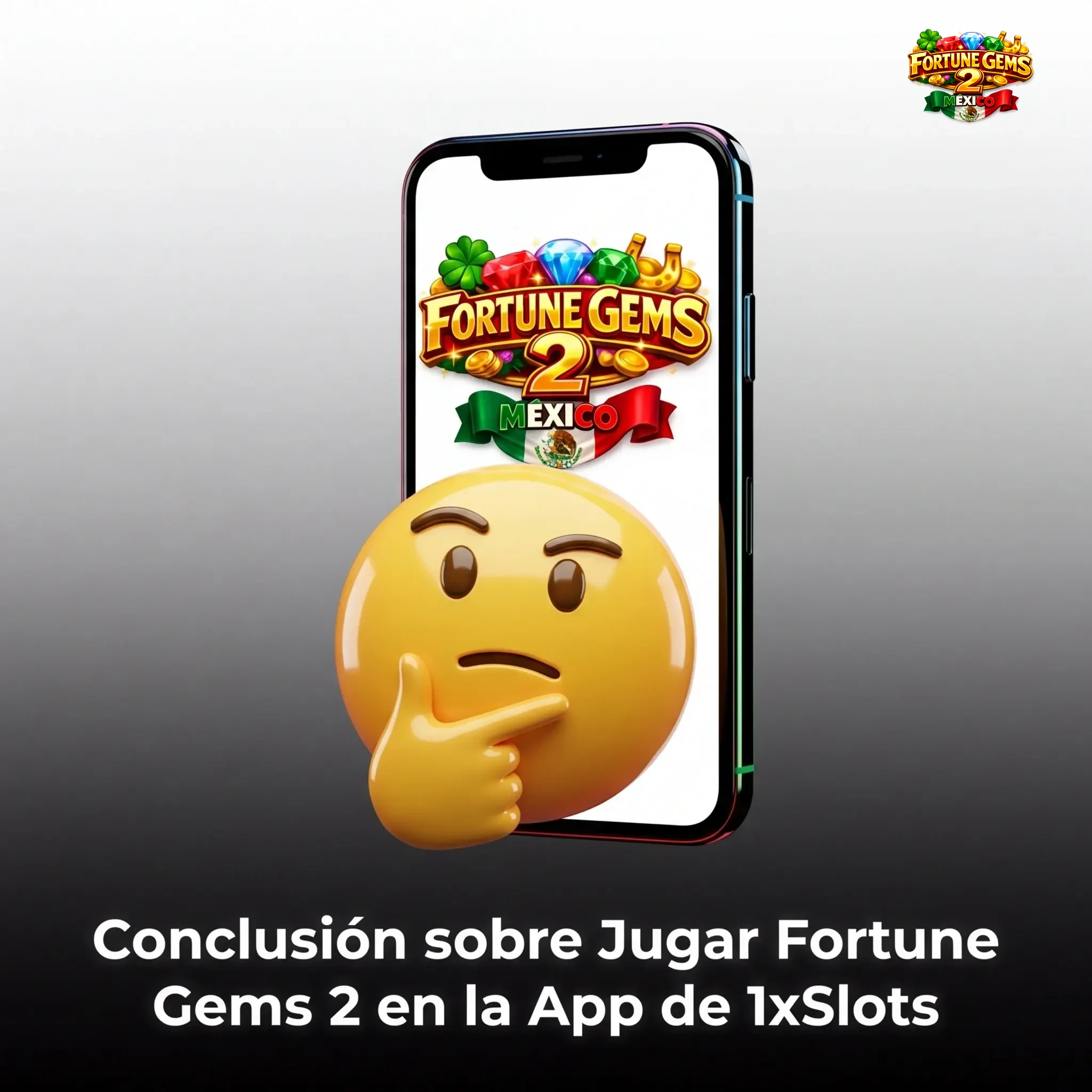 Conclusión sobre Fortune Gems 2 en app 1xSlots México con bono 31,300 MXN y RTP 96.1%